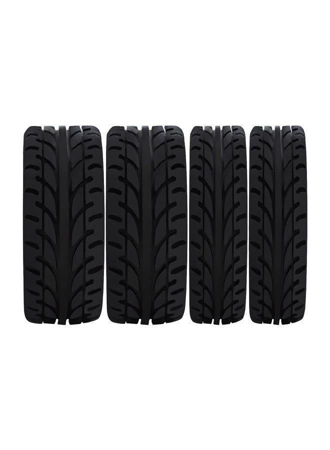 Abendor 4Pcs 1/28 Rc Drift Car Tires, [2N+2W] High Grip Tires Simulated Tire Tread Racing Tyre for 1/28 Mosquito Cart MINI-Z MR03 IW04M AWD AMZ MINI-Q RC Car Upgrade Parts - Image 4